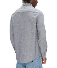 TOMMY HILFIGER TH JEANS Long-sleeved linen blend shirt dark night navy - Men's Shirts - 2