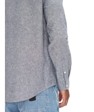 TOMMY HILFIGER TH JEANS Long-sleeved linen blend shirt dark night navy - Men's Shirts - 4