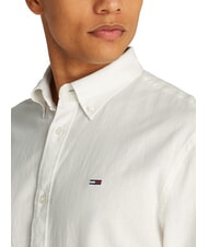 TOMMY HILFIGER TH JEANS Long-sleeved linen blend shirt ecru - Men's Shirts - 3