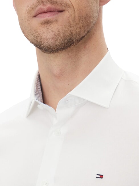 TH Long-sleeved stretch cotton shirt optical white - Men's Shirts