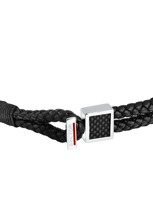 BANDY Men's braided leather bracelet Black - Men's Bracelets