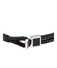 SECTOR BANDY Men's braided leather bracelet Black - Men's Bracelets - 3