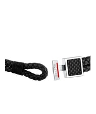 SECTOR BANDY Men's braided leather bracelet Black - Men's Bracelets - 4
