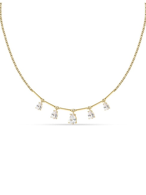 TESORI Drop zirconia necklace SILVER - Necklaces