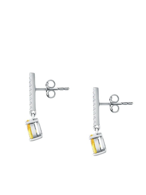 TESORI Crystal drop earrings SILVER - Earrings