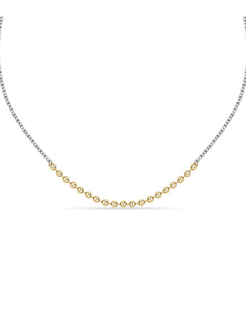 TALISMANI Necklace with two-tone steel spheres STEEL - Necklaces