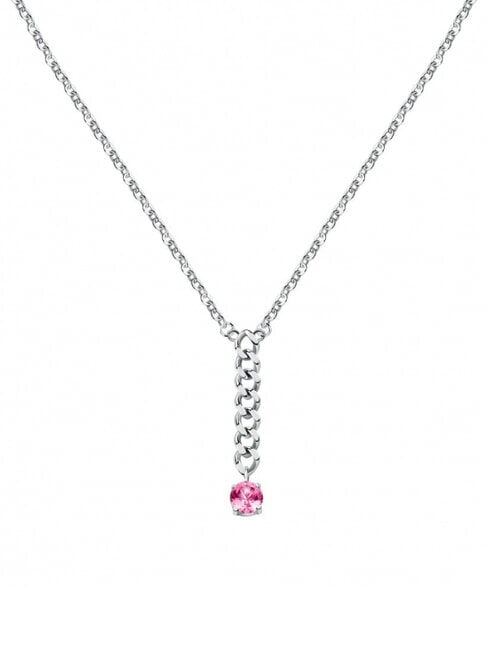 COLORI Crystal Pendant Necklace STEEL - Necklaces