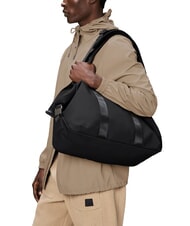 RAINS VALERA Weekend bag with shoulder strap black - Duffle bags - 3