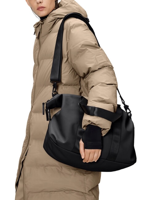 VALERA Weekend bag with shoulder strap black - Duffle bags