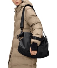 RAINS VALERA Weekend bag with shoulder strap black - Duffle bags - 4