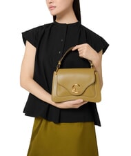 COCCINELLE C-ME CALF COCKER Small leather bag with shoulder strap seagrass - Women&rsquo;s Bags - 4