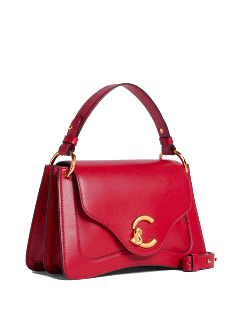 C-ME CALF COCKER Small leather bag with shoulder strap scarlet - Women&rsquo;s Bags