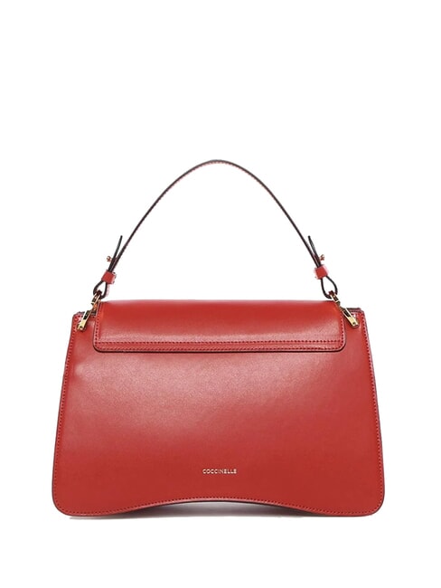 C-ME CALF COCKER Leather briefcase bag with shoulder strap scarlet - Women&rsquo;s Bags