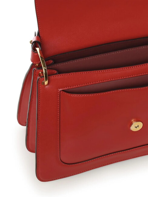 C-ME CALF COCKER Leather briefcase bag with shoulder strap scarlet - Women&rsquo;s Bags