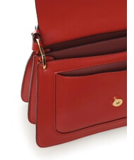 COCCINELLE C-ME CALF COCKER Leather briefcase bag with shoulder strap scarlet - Women&rsquo;s Bags - 4