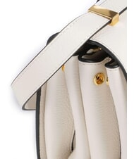 COCCINELLE ARLETTIS Hammered leather handbag pearl - Women&rsquo;s Bags - 3