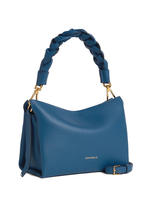 BOHEME GRANA DOUBLE Handbag, with shoulder strap, in leather deep bl/sandshe - Women&rsquo;s Bags