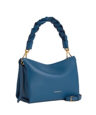 COCCINELLE BOHEME GRANA DOUBLE Handbag, with shoulder strap, in leather deep bl/sandshe - Women&rsquo;s Bags - 2