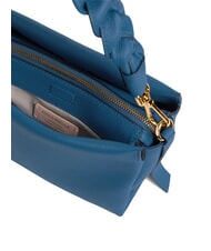 COCCINELLE BOHEME GRANA DOUBLE Handbag, with shoulder strap, in leather deep bl/sandshe - Women&rsquo;s Bags - 3