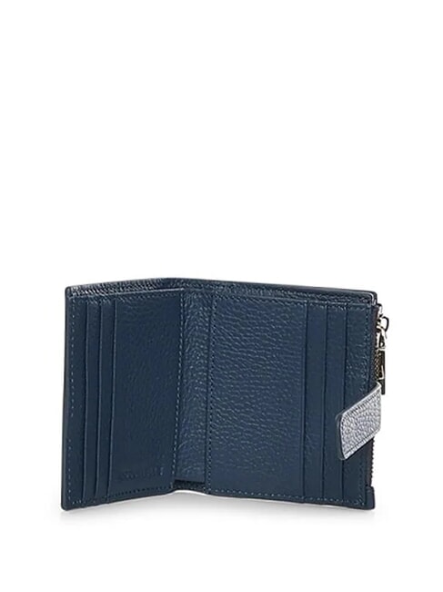 METALLIC SOFT Mini leather wallet deep blue - Women&rsquo;s Wallets