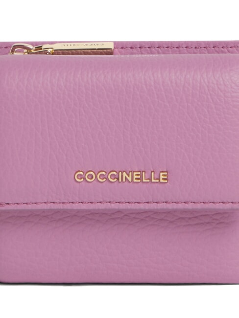 METALLIC SOFT Pebbled leather wallet jellyfish - Women&rsquo;s Wallets