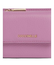 COCCINELLE METALLIC SOFT Pebbled leather wallet jellyfish - Women&rsquo;s Wallets - 3