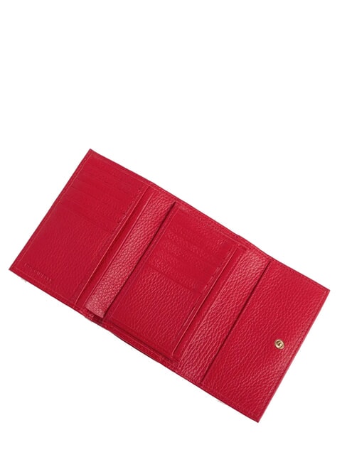 METALLIC SOFT Hammered leather bifold wallet scarlet - Women&rsquo;s Wallets