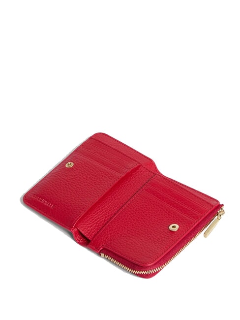 METALLIC SOFT Small leather wallet scarlet - Women&rsquo;s Wallets