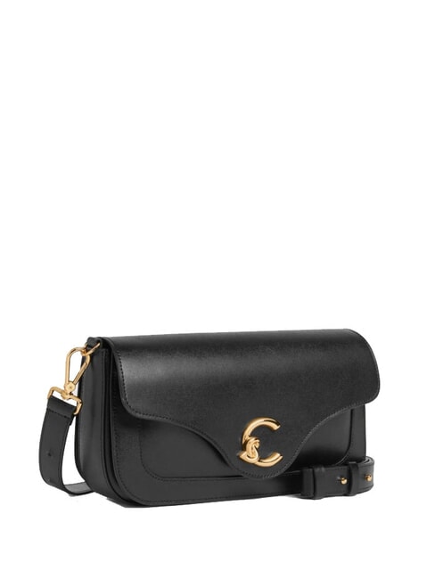 C-ME CALF Shoulder bag, in leather Black - Women&rsquo;s Bags