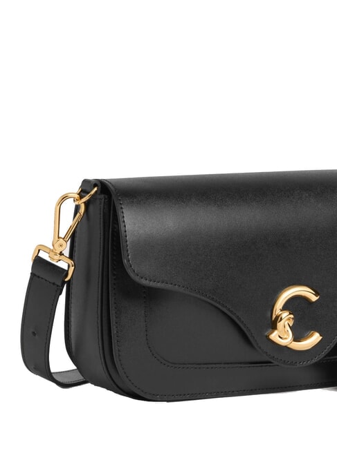 C-ME CALF Shoulder bag, in leather Black - Women&rsquo;s Bags