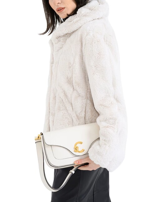 C-ME CALF Shoulder bag, in leather pearl - Women&rsquo;s Bags