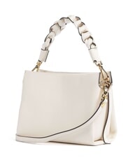 COCCINELLE BOHEME GRANA DOUBLE Handbag, with shoulder strap, in leather blanc / des - Women&rsquo;s Bags - 2