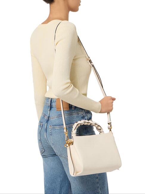 BOHEME GRANA DOUBLE Handbag, with shoulder strap, in leather blanc / des - Women&rsquo;s Bags