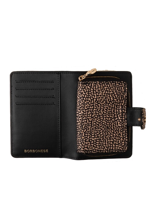 CLASSICA Medium wallet with coin pocket OP / NATURAL / BLACK - Women&rsquo;s Bags