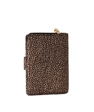 BORBONESE CLASSICA Medium wallet with coin pocket OP / NATURAL / BLACK - Women&rsquo;s Bags - 3