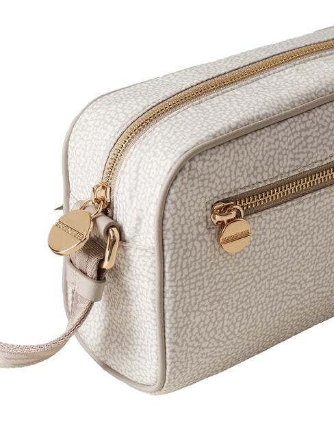 CAMERA CASE SMALL ECO LINE Mini shoulder bag, in fabric white cotton - Women&rsquo;s Bags