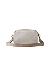 BORBONESE CAMERA CASE SMALL ECO LINE Mini shoulder bag, in fabric white cotton - Women&rsquo;s Bags - 4