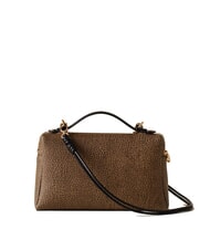 BORBONESE GEMINI Small trunk bag with shoulder strap natural op / black - Women&rsquo;s Bags - 4