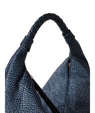 BORBONESE PLIE Hobo shoulder bag blue lapis - Women&rsquo;s Bags - 4