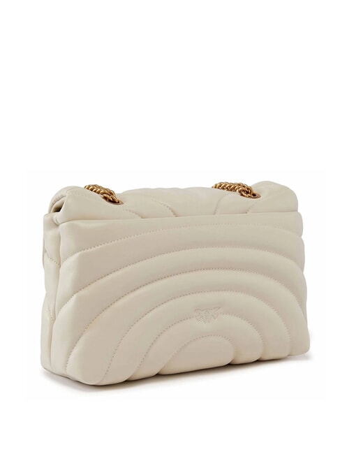 LOVE PUFF CLASSIC Nappa leather shoulder bag silk white-antique gold - Women&rsquo;s Bags