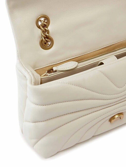 LOVE PUFF CLASSIC Nappa leather shoulder bag silk white-antique gold - Women&rsquo;s Bags