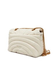 PINKO LOVE PUFF MINI Mini shoulder bag in nappa silk white-antique gold - Women&rsquo;s Bags - 2