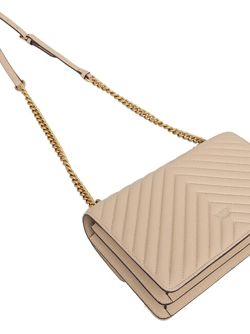 CLASSIC LOVE ONE Nappa leather bag beige-smoky gray-antique gold - Women&rsquo;s Bags