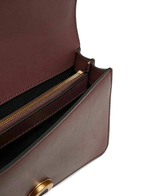 LOVE ONE CLASSIC Mini leather shoulder bag burgundy wine-antique gold - Women&rsquo;s Bags