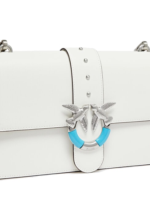 LOVE ONE Shoulder bag with flap white cloud-matt. silver - Women&rsquo;s Bags