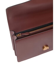 PINKO LOVE ONE CLASSIC Leather shoulder bag with flap burgundy wine-antique gold - Women&rsquo;s Bags - 4