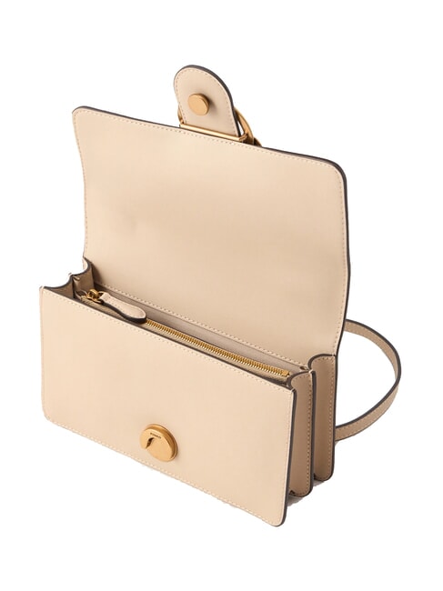 LOVE ONE CLASSIC Mini leather shoulder bag beige-smoky gray-antique gold - Women&rsquo;s Bags