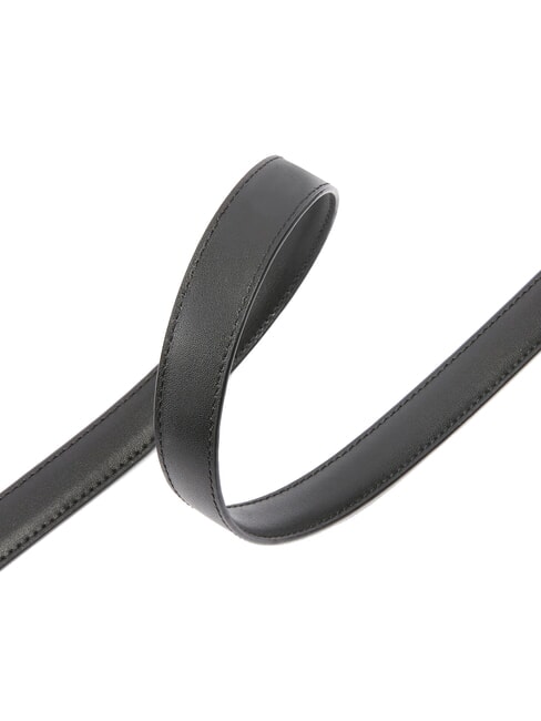 LOVE BERRY Color block leather belt black limousine block color - Belts