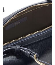 FURLA DOUBLE Leather satchel bag with shoulder strap ink blue - Women&rsquo;s Bags - 4