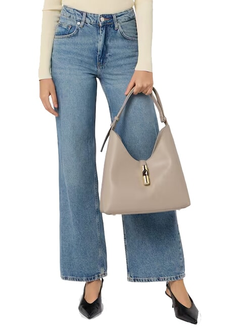 GOCCIA Leather shoulder bag linen - Women&rsquo;s Bags